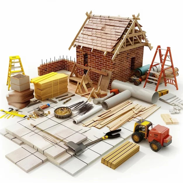 House and building materials